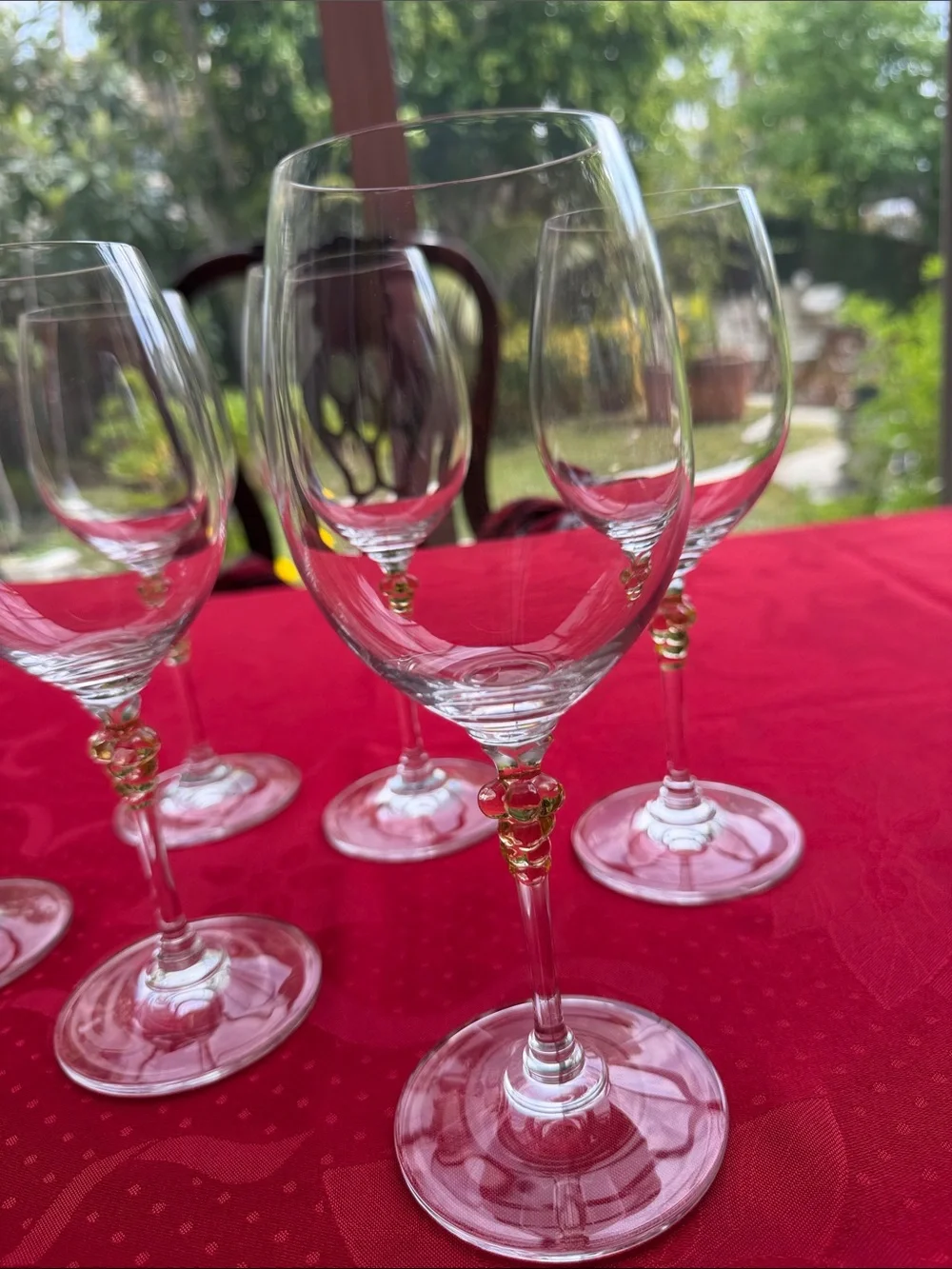 Set of 6 Vintage discontinued Mikasa Chablis Grape cluster stemware wine glasses